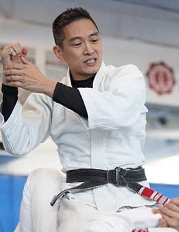Master Steve Lin, Brazilian Jiu-Jitsu and Judo coach at Rumble Martial Arts.